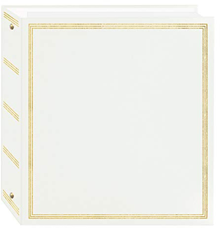 Pioneer Photo Albums TR-100W TR-100 White Magnetic 3-Ring Photo Album 100 Page