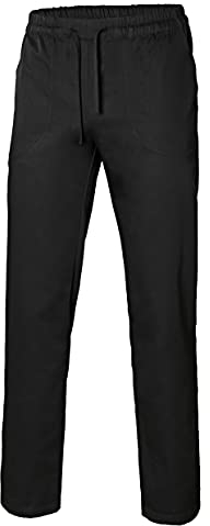 Velilla 403006 Pantalon en Popeline avec Sangles, Noir, Taille L