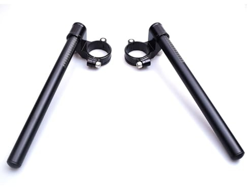 Fullibars Ø 58mm stummellenker set kompatibel mit benelli Leoncino 500 502S 752S TNT600i gabel Ø 58mm cafe racer racing mit neigung 7 ° mit Lenkrohre 22.2mm aus Aluminium