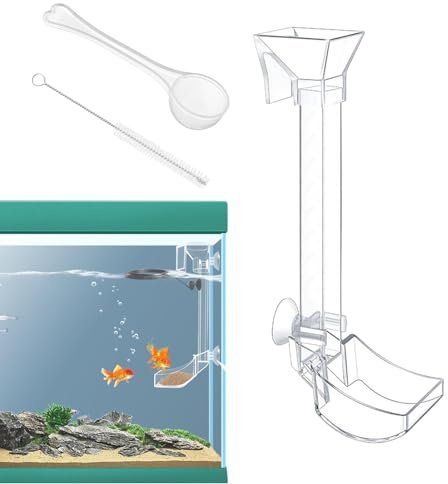 Set di alimentazione per acquario, vassoio trasparente e tubo, kit per acquario e gamberetti, piatto per pesci d'acquario