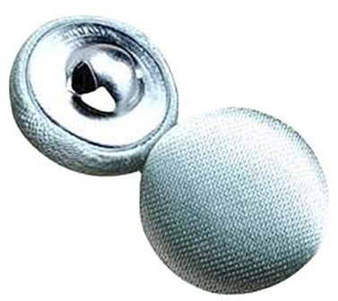 20 Pcs Satin Covered Metal Shank Buttons Cloth Buttons for Wedding Dress Tuxedo Suits