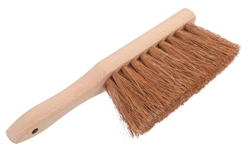 GAROZATION Fireplace Cleaning Brush Handle Versatile Hearth Tool for Efficient Fireplace and Stove Maintenance Coconut Bristles for Home and Outdoor Use