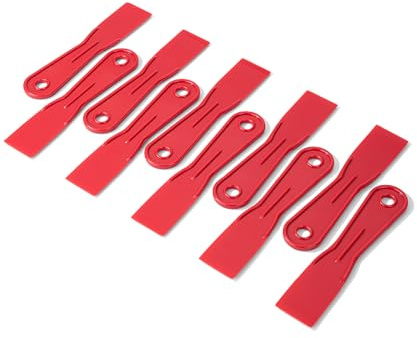 Bates- Plastic Putty Knife Set, 1.5 Inch, 10 Pack, Red, Flexible Paint Scraper Tool for Spackling, Spackle Tool, Plastic Putty Knife Scraper, Solvent Resistant