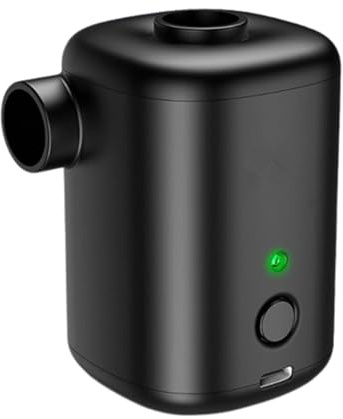 SOUUXIU Bomba de aire eléctrica portátil de 2000 mAh, batería recargable por USB, bomba infladora para piscina, flotadores, cama de aire