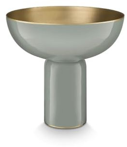 Pip Studio Hohe Schale Metall Grün 23cm