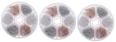HOMSFOU 2250pezzi Ganci Avvitabili Per Gioielli Di Occhielli Impermeabili Per Creazioni Artistiche Per Collane Bracciali Ed Orecchini Accessori Per e Progetti Creativi