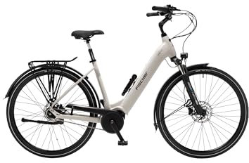 FISCHER E-Bike City CITA 4.3i Elektrofahrrad für Damen und Herren, RH 43, Mittelmotor 65 Nm, 36 V Akku, Sand matt
