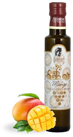 Ariston The Very Best Premium Balsamic Vinegar – Barrel Aged, Gourmet Quality, Product of Italy – Vegan, Gluten Free, GMO Free, No Added Sugar, All-Natural, 8.45 fl oz (250ml) Mango