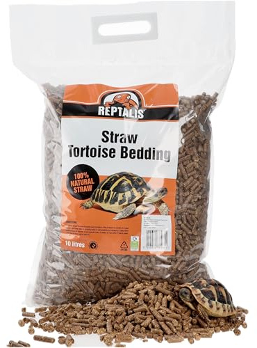 Reptalis Substrato di paglia di tartaruga | Pellet di lettiera naturale | Hermanns | Horsefields