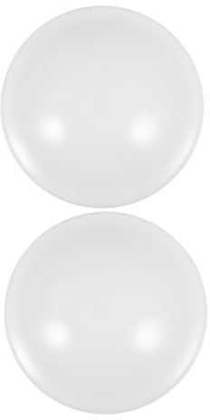 SMASOLO 2 piezas Pantallas Redondas para Lámparas de Techo Cubiertas de Luz Montaje Empotrado Tulipas Colgantes para Dormitorio Cocina Baño y Balcón