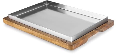 LACOR 60832 - Llauna de Arroz, 32 x 14 cm, Bandeja de Acero Inoxidable