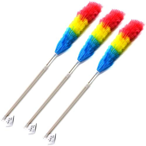 HAC24 3 spolverini telescopici per polvere con manico telescopico allungabile