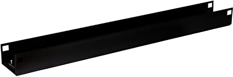 vabo Kabelkanal - beidseitig abklappbare Kabel-Abdeckung - Kabel-Box - Kabel-Schlauch - Schreibtisch ohne Kabelsalat - Kabelwanne Organizer - (schwarz 107 cm)