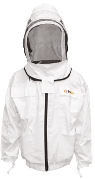 Imkerjacke weiß Deluxe Englische Haube - BeeFun®: S
