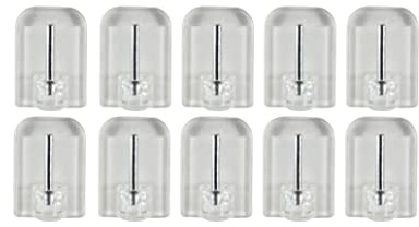 Buddy4Home house accessoires 50 ganci autoadesivi per tende, per finestre, senza fori, trasparenti