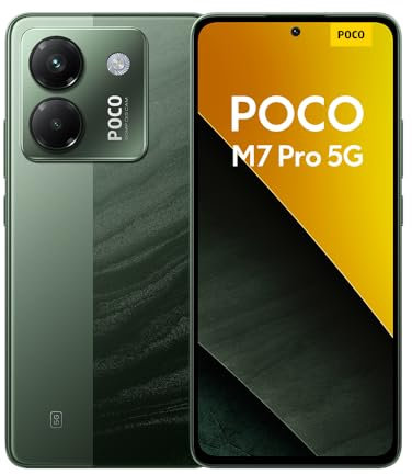 Xiaomi POCO M7 Pro 5G - Smartphone de 8+256GB, Cámara de 50 MP Sony con OIS, Pantalla AMOLED de 6,67 120 Hz, Carga Turbo de 45W, Cargador no Incluido, Verde (Versión ES)