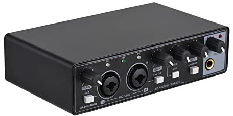 Micrófono de grabación profesional, interfaz de audio, CC 5 V, tipo C, USB y transmisión de datos, consola de mezcla USB 2.0, tarjeta de sonido