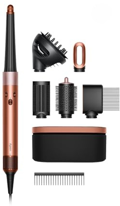 Dyson Airwrap i.d.™ moldeador multifunción y secador – Rizado+Muy rizado (Seda ámbar/Champán rosa)