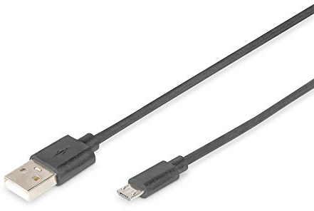 DIGITUS Câble Micro USB AK-300127-018-S Noir 1,8 m, USB 2.0-1.8 m