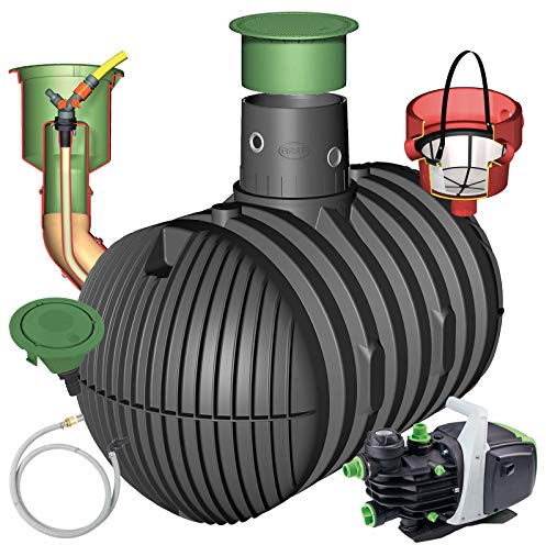 Graf Regenwasser-Erdtank Carat Regenwassertank Zisterne Wassertank Garten-Jet, 8.500 L begehbar
