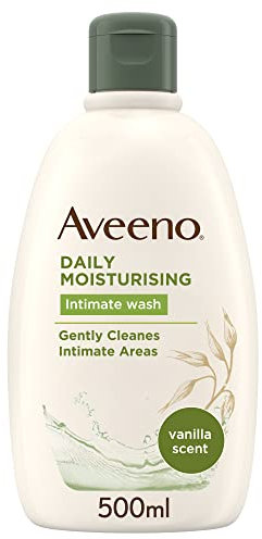 Aveeno Daily Moisturising Detergente Intimo, Detergente per l'igiene intima quotidiana senza sapone, Gel intimo al profumo di Vaniglia, Detergente delicato per pelli sensibili con Avena, 500 ml
