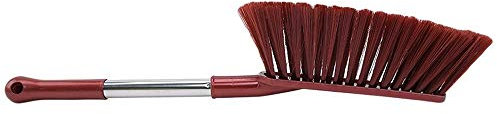YMZ Spazzola da letto a manico lungo, spazzola per la pulizia della polvere e della camera da letto, spazzola morbida per capelli, Rosso