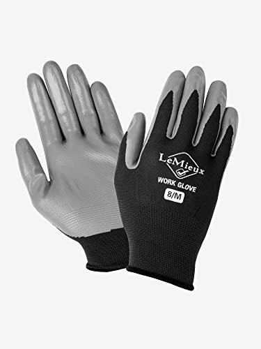 LeMieux Guantes de trabajo - Negro Grande