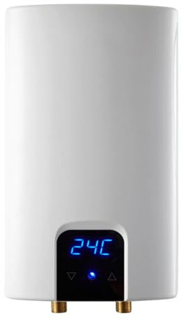 Calentador de Agua Pequeño, Calentador de Agua Instantáneo, Calentador de Agua Eléctrico sin Tanque, Termostático, para Cocina, Baño(6kw)