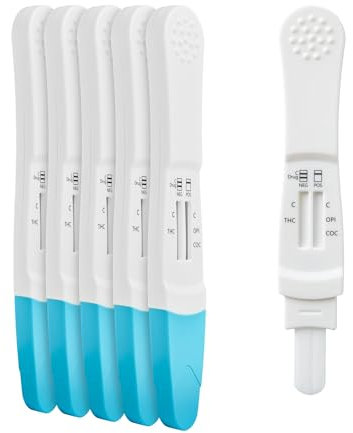 Kit per test antidroga – 1 confezione 3 in 1 kit per test antidroga per cannabis, oppiacei e cocaina | Kit per test antidroga a casa facile da usare | Test rapido per farmaci orali orali Viva Test