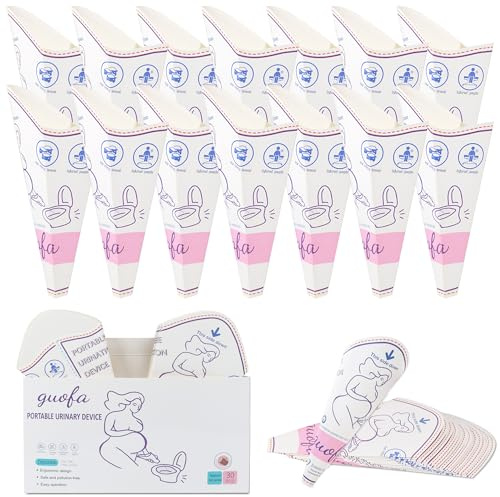Urinella per Donne, Imbuto per Pipi Donna, Pee Imbuto Campingklo, Carta USA e Getta, per Donne in Viaggio e Campeggio, Escursioni, attività all'Aria Aperta, ingorghi, Recupero Post-operatorio(50PCS)