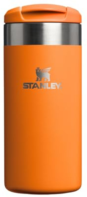 Stanley 1913 Aerolight Transit Travel Mug 0.35L - Keeps 4 Hours Hot - 6 Hours Cold - Dishwasher Safe - Leakproof - Car Cup Holder Compatible - Insulated Coffee Cup - Goldenrod Coral