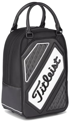 Titleist Tour Series Practice Ball Bag, Black/White