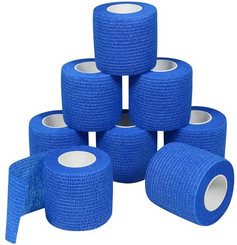 Rouleaux Bandage Autoadhésif Bandage Élastique de Fixation 5cm x 4,5m