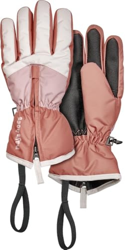 Playshoes Finger-handschuh Unisex Kinder Winter-Handschuhe, Rosa Blockfarben, 4