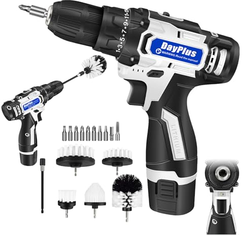 Mini Akkuschrauber 45Nm Akkubohrschrauber, Cordless Screwdriver 25 + 1 Drehmomenteinstellung Bohrmaschine Klein, Akkuschrauber Set mit 1500mAh Akku, Schnellladegerät, 10PCS Bohrersatz