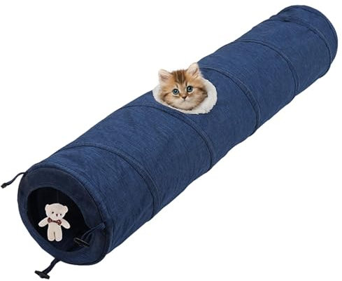 Katzenröhrentunnel,Indoor-Katzentunnel - Interaktives Katzentunnel-Hundetunnel für den Außenbereich - Reduzieren Sie Langeweile bei kleinen Tieren, Spielmöbeln für den Innenhof, das Arbeitszimmer und