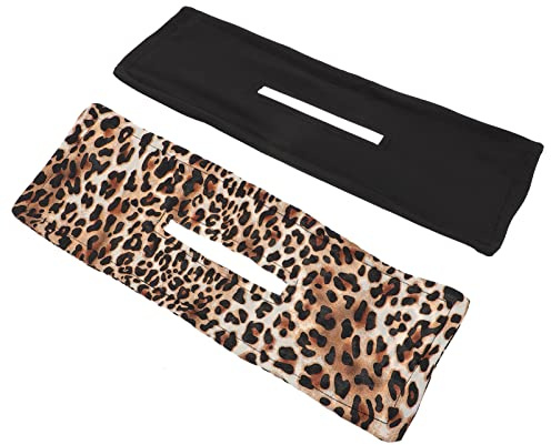 BESTYASH Accesorios de Pelo Moño Postizo de Fibra de Poliéster Negro, 2 Piezas Fáciles de Poner y Quitar para Decoración de Pelo en Uso Diario y Concursos