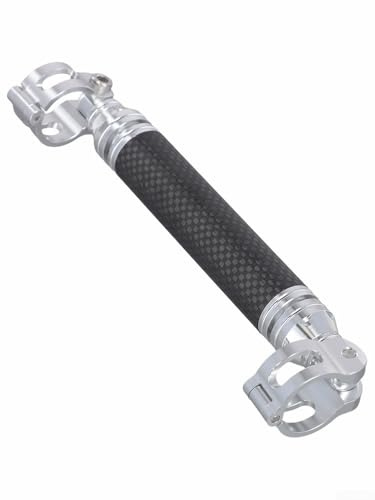 Gdfnmogo Extensión en barra de aluminio anodizado de colores con portátil para aleación de manillar múltiple plegable para acabado para bicicleta, marco de 150 mm (plateado)
