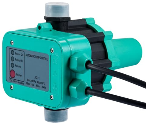 Interruptor de presión automático de bomba de 220 V, interruptor de presión de 10 bares, protección contra marcha en seco, control de bomba, regulador automático de presión de bomba de agua