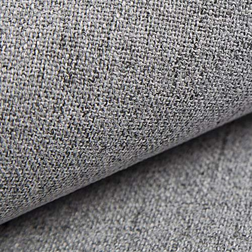 novely® AUEN Premium Möbelstoff | Webstoff | fein gewebter Polsterstoff | Meterware | Bezugsstoff | 1 lfm | 26 Farben (15 Hellgrau)
