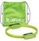 Relaxdays 4 x Pilates Ring mit Übungen, Doppelgriff, gepolstert, Widerstandsring Yoga, Fiberglas, Fitness Ring Ø 37 cm, grün