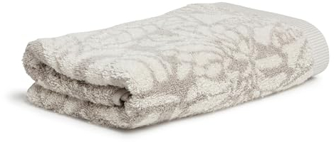 Möve Brooklyn Botanic Handtuch 50 x 100 cm aus 85% Baumwolle / 10% Viskose / 5% Leinen, Nature/Cashmere