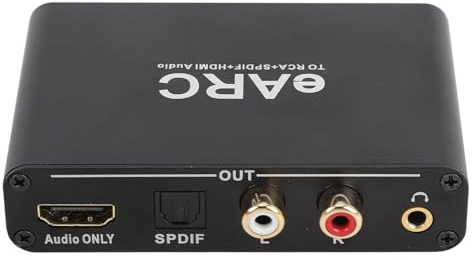 EARC ARC Sound Extractor mit HD Multimedia Schnittstelle, Optischer, 3,5 mm Ausgangsschnittstelle, ARC Audio Konverter Bogen ARC Adapter, Digital Bis Analoge Adapter für