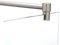 Stabilisierungsstange für Duschen, Stabilisator Duschwand, Stabilisationsstange Glas-Wand (120cm, Edelstahl)