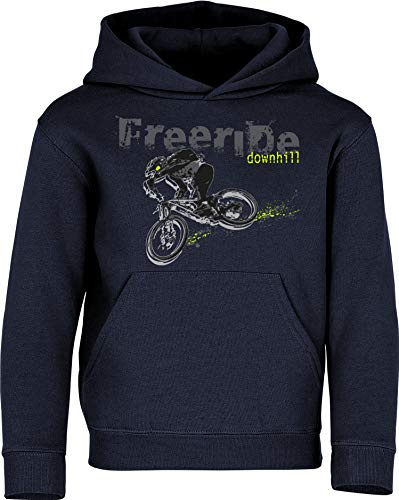Baddery Barn cykelhuvtröja – Freeride Downhill, Mörkblå, 164