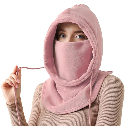 NLAND Sturmhaube Winter für Männer Frauen Unisex Balaclava Verstellbare Gesichtsmaske Warm Skimaske für Outdoor Sport Fahrrad Motorrad (Rosa)