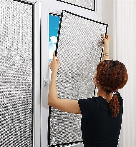 Película de Sombra de Ventana, Lámina Película de Aislamiento, Lámina Protector Solar Privacidad, Película de Ventana Reflectante Al Calor, Película de Vidrio de Protección uv ( Tamaño : 50x90cm )