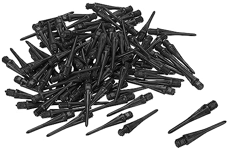 PATIKIL Plast pilspetsar, 120 paket 2BA mjuk tråd pil spetsar ersättning plast mjuk spets pilspets tillbehör, svart