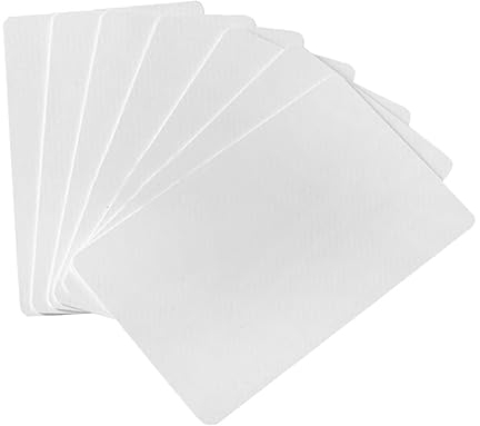 Mikikit 100stücke Ausweis Karten Zutrittskarte Langlebig Für Anwesenheitserfassung in Hotels Kontrollräumen Supermärkten Parkplätzen PVC Material Sicher