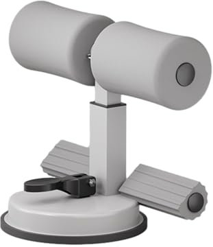 1 x Sit-Up-Stange – stabiles Sit-Up-Assistentwerkzeug, Kraftverstärker-Workout, Bauchmuskeltraining, einfache Einrichtung, Rumpfstärkungsstange, Bauchmuskeltraining, Grau